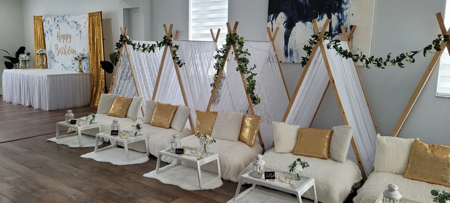 Glitz and Glam sleepover party theme
