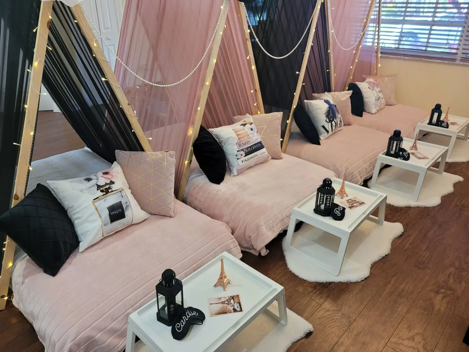 Night in Paris sleepover party theme