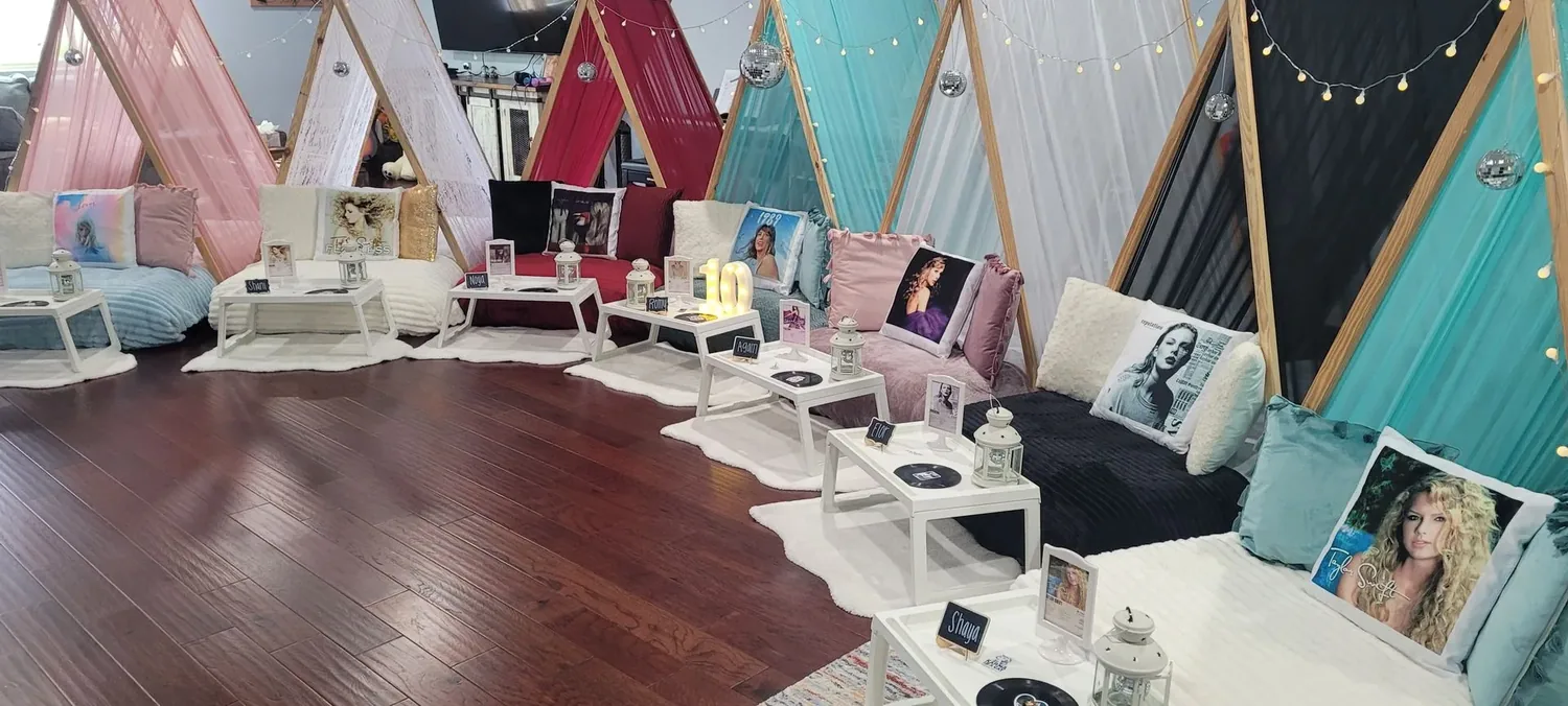 Swiftie sleepover party theme