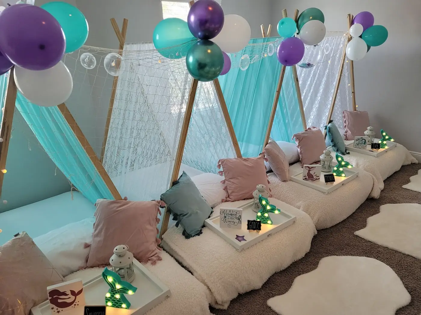 Under the Sea sleepover party theme