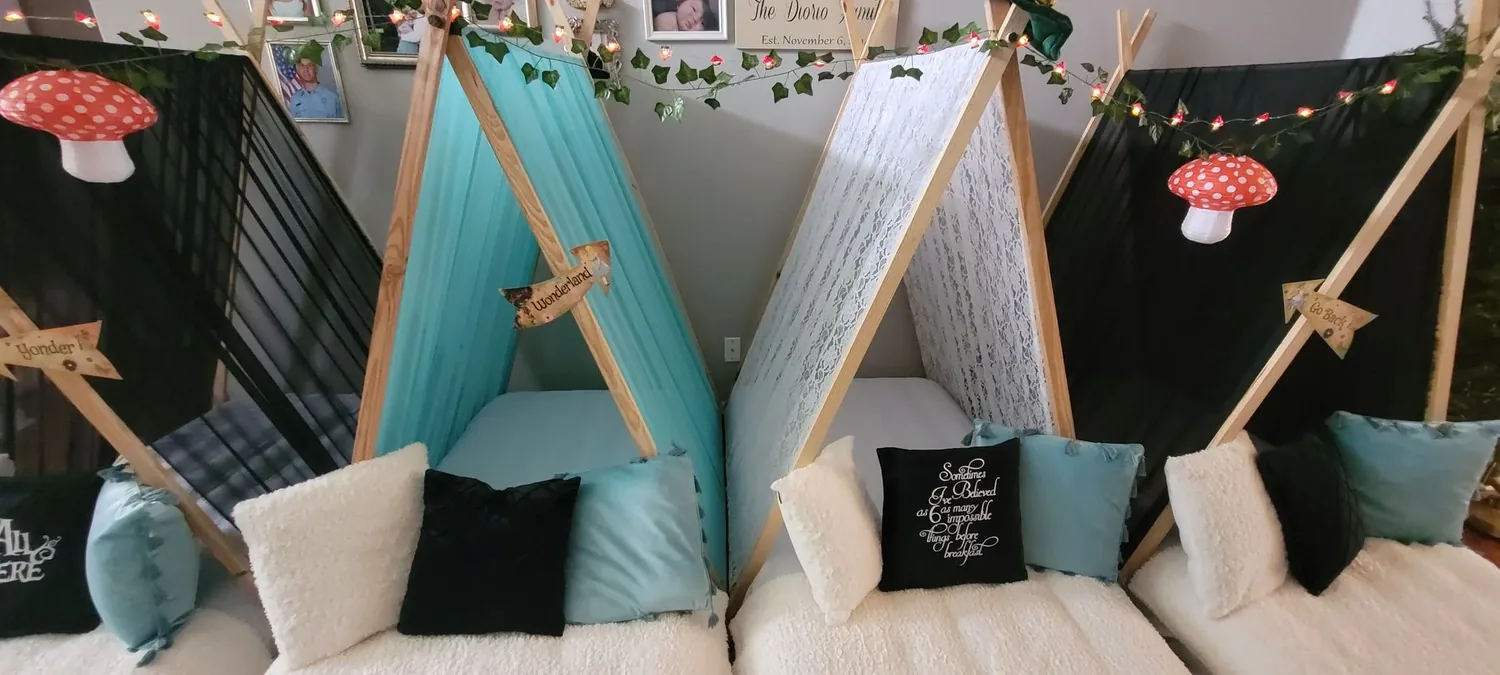 Wonderland sleepover party theme